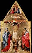 Antonio da Firenze Crucifixion with Mary and St John the Evangelist oil painting on canvas
